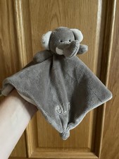 Ellie Elephant Grey/ Brown Comforter Blankie Soft Toy Plush Comfort Blanket B&M