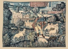 French Handwoven Tapestry “Le Berger” – Reproduction of 16th Century Original