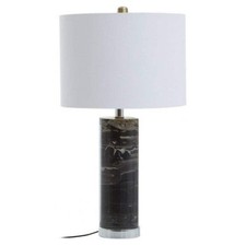 Ebony Black Marble Table Lamp
