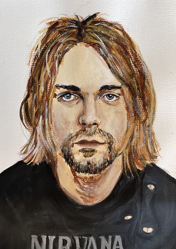 Kurt cobain nirvana print - cobain,