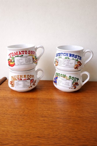 Set vintage soup - of,