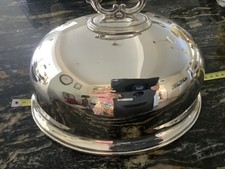 A smaller  19th Century Silver Plated Meat Dome  EPNS Meat Cloche