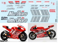 Decals for ducati gp7 gp8 - 1/12,