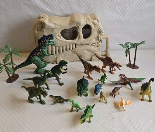Dino valley tan dinosaur skull - dinosaur,
