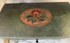 Bob's Boxes Decor Jewelry Box Trunk Shape Design 2001 Treasure Box Unique Green