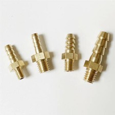M4 M5 M6 M8 Metric to 3mm 4mm 5mm 6mm 8mm 10mm Brass Barb Hose Tail Connector