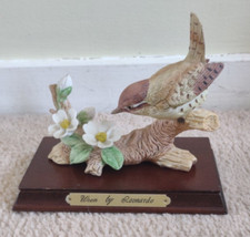 Wren by Leonardo Sculture with wooden base