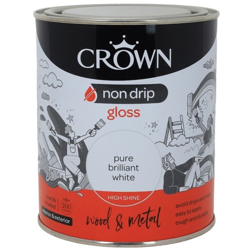 Crown non drip gloss white - non,