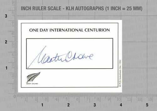Martin crowe hand - crowe, signed