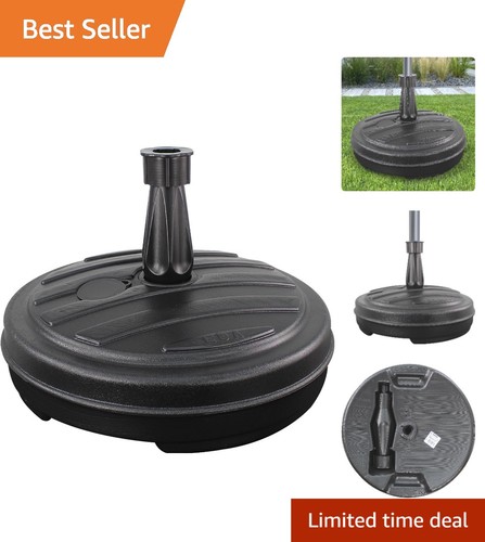 Large 13l round black umbrella - large,