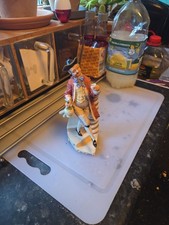 Capodimonte Signed Figurine of Man Merry Drunk Vintage Porcelain Collectible