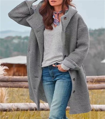Women hooded coat casual - women's,
