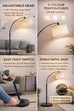 Black Arc Floor Lamp