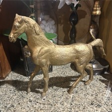 Large Vintage Brass Horse