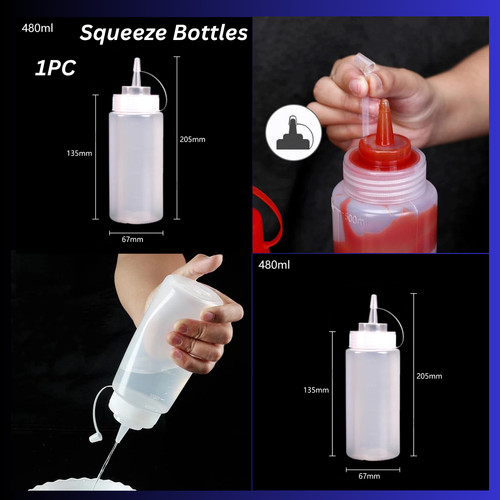 Plastic clear squeeze squeezy - plastic,