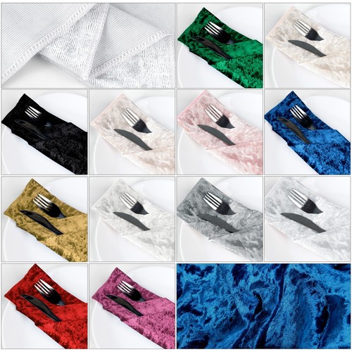Velvet napkins wedding - velvet,