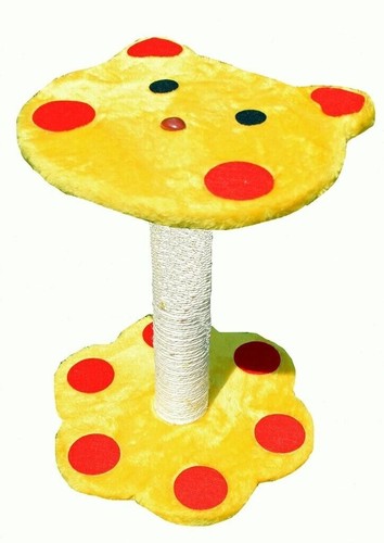 Cat scratching post with - cat,