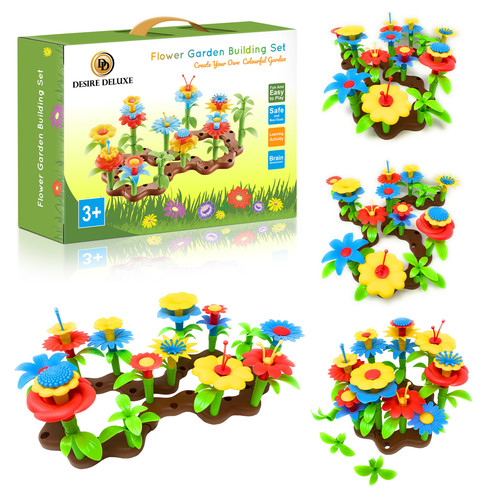 Flower build garden toy - a,