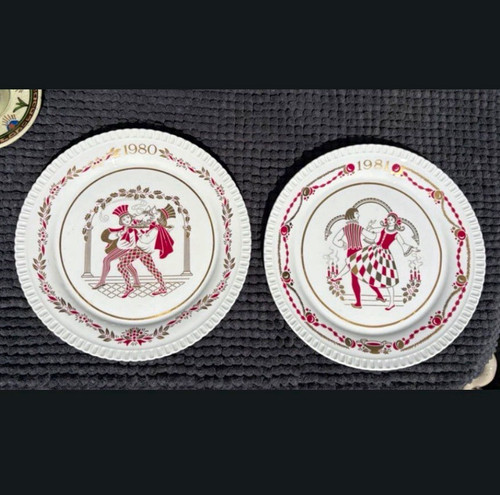 Pair vintage christmas - vintage, spode