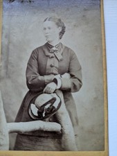 CDV, Young Lady, Hat Miss
