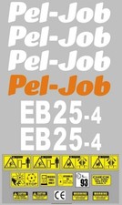 Decal Sticker set for PEL-JOB EB25-4 Mini Digger Bagger Pelle Autocollant