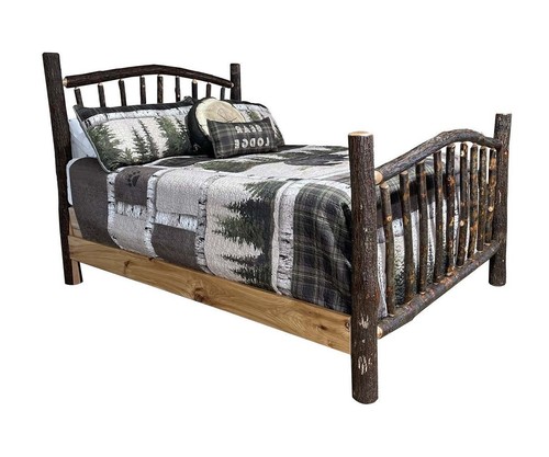 Hickory log spindle bed - spindle,