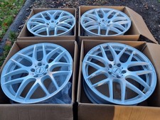 4x 20" Calibre R white Vw T5 T6 ALLOY WHEELS LOAD RATED 5X120 65.1 CB VANS 
