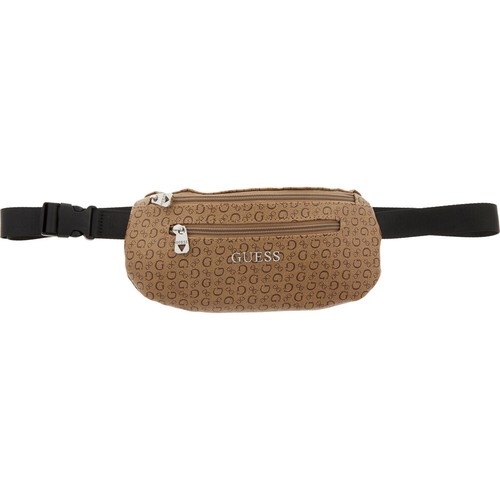 Guess mocha logo print - print, bag