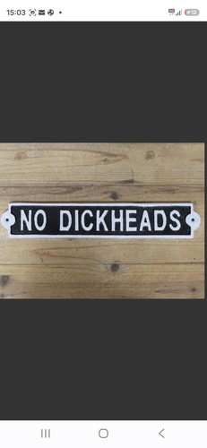 Cast iron sign - cast,