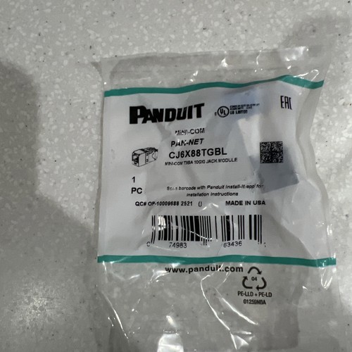 Panduit cj6x88tgbl category - cj6x88tgbl, category-6a
