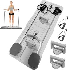 Ab Exercise Board Multi Functional Band Roller Pilate Workout Foldable,Home Gym 