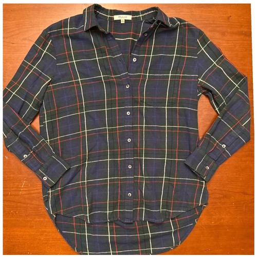 Madewell flannel shirt - madewell, xs