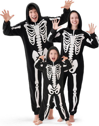 Unisex skeleton jumpsuit - jumpsuit,
