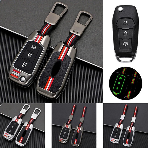 Alloy silicone car key case - key,