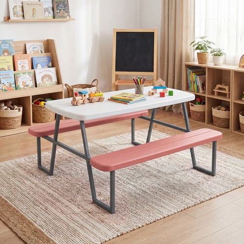 Kids picnic table benches - table, w/benches