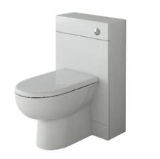 Bathroom Toilet Back to Wall BTW Unit D Shaped Pan Cistern 500mm Modern White