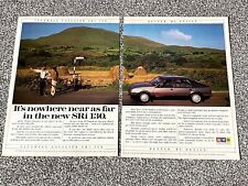 Original Collectable 1987 Magazine Advert Picture Vauxhall Cavalier SRi 130 Ad 