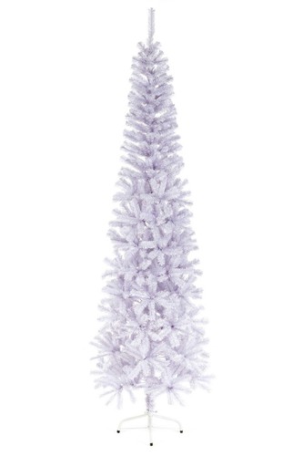 Slim white christmas tree - 2m,