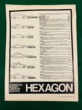 HEXAGON 1970 ALFA JAGUAR LOTUS