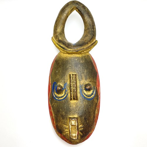 African tribal wood mask - african,