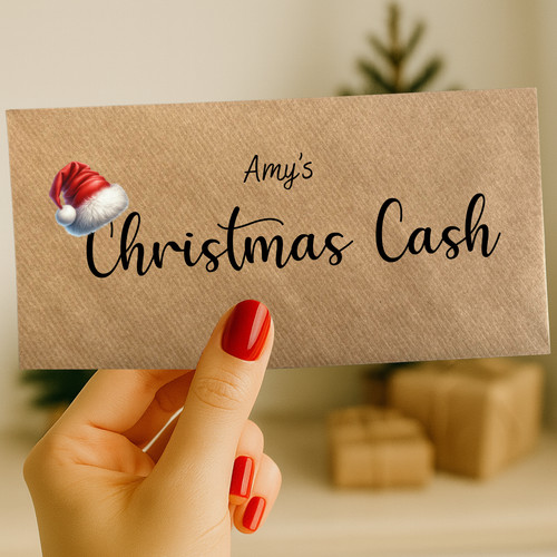 Personalised christmas cash - christmas,
