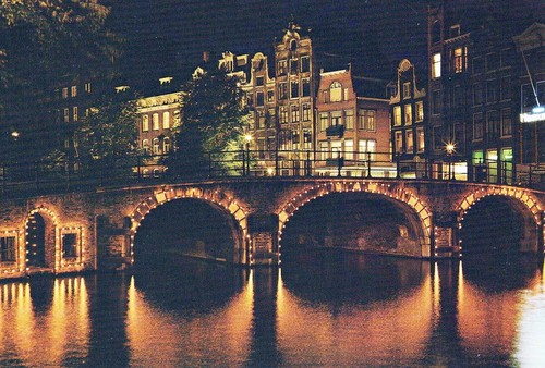 Postcard bridge water body - postcard,