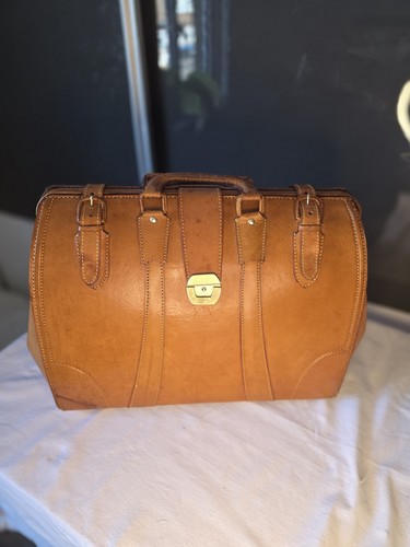 Vintage tan genuine - genuine, leather