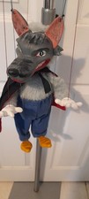 Vintage  Pelham Puppet Marionette WOLF Hand Made Original Packaging 