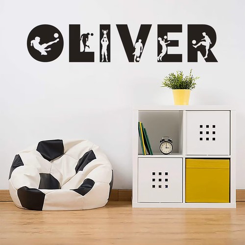 Personalised football wall - football,