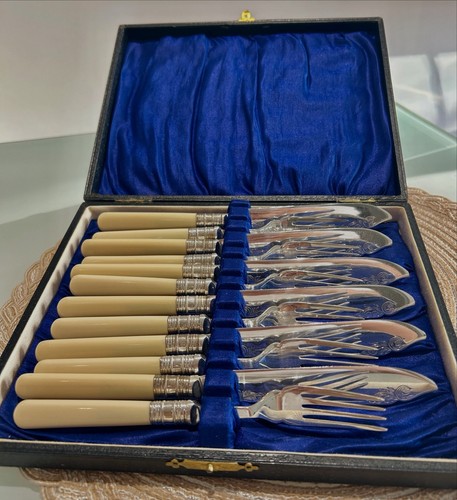 Piece vintage cutlery set - cutlery,