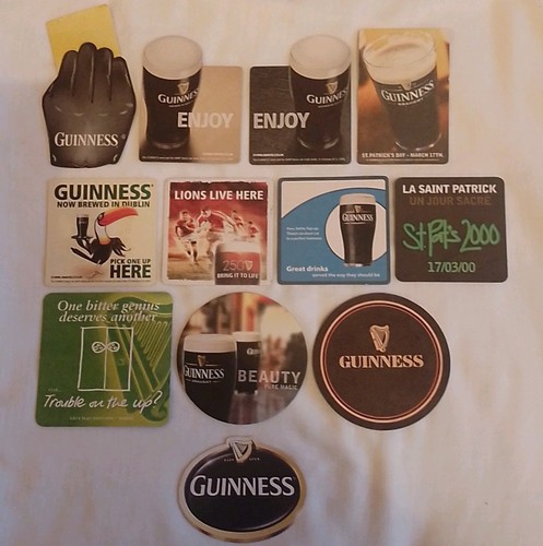 Guinness beer mats - guinness,