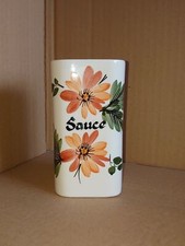 Toni Raymond Pottery Vintage Sauce Jar Floral Pattern