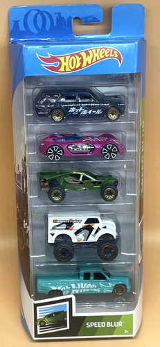 Hot wheels speed blur pack - hot, 5