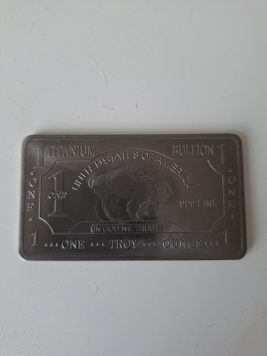1oz titanium buffalo - buffalo, bar